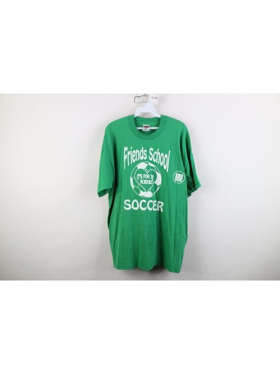 Fruit of the Loom Other - Vintage 90s Mens XL Faded Friends School Soccer Short Sleeve Jersey T-Shirt
